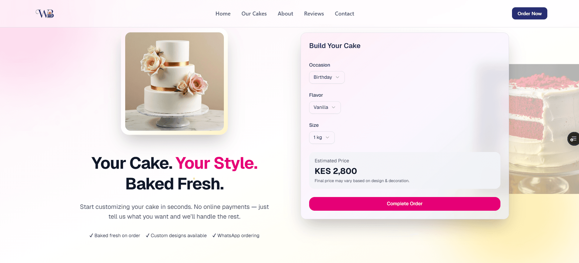 Wilhide Bakers – Website